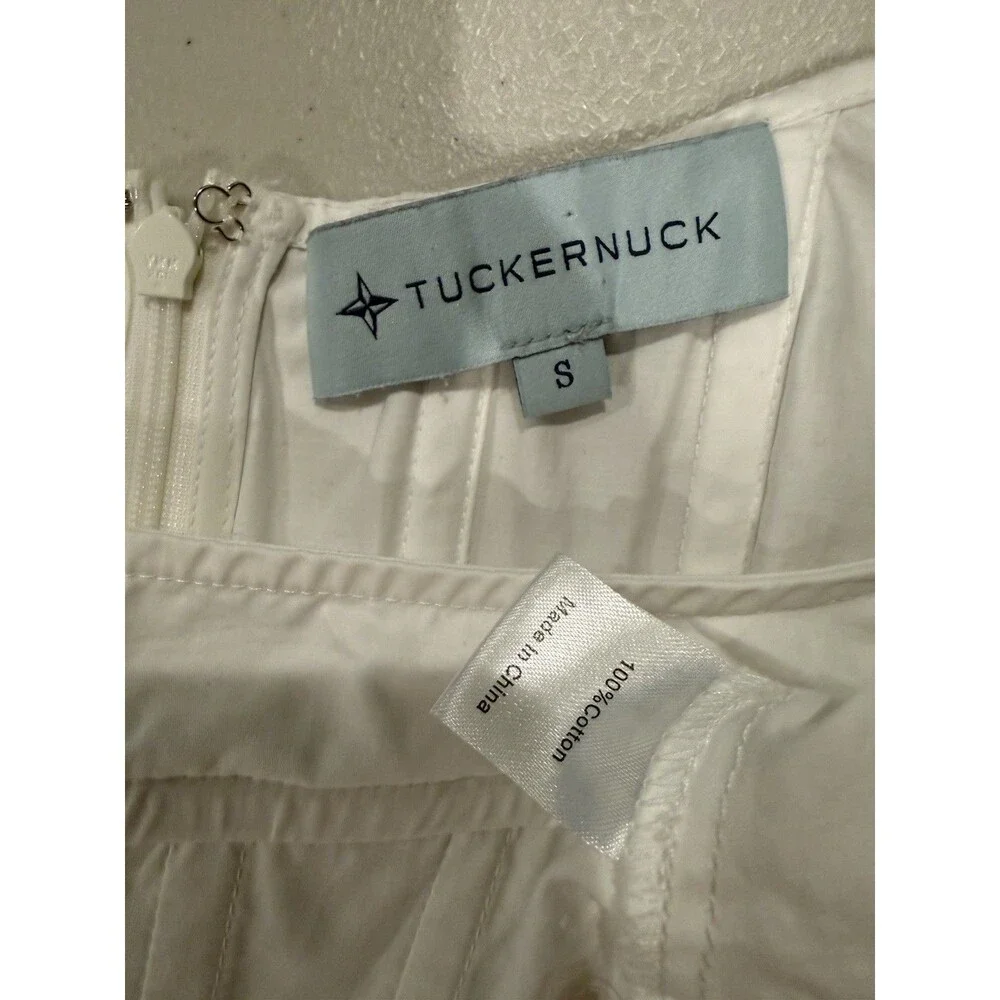 Tuckernuck Nealy Puff Sleeve Corset Top Small Boning Preppy Cottage Regency